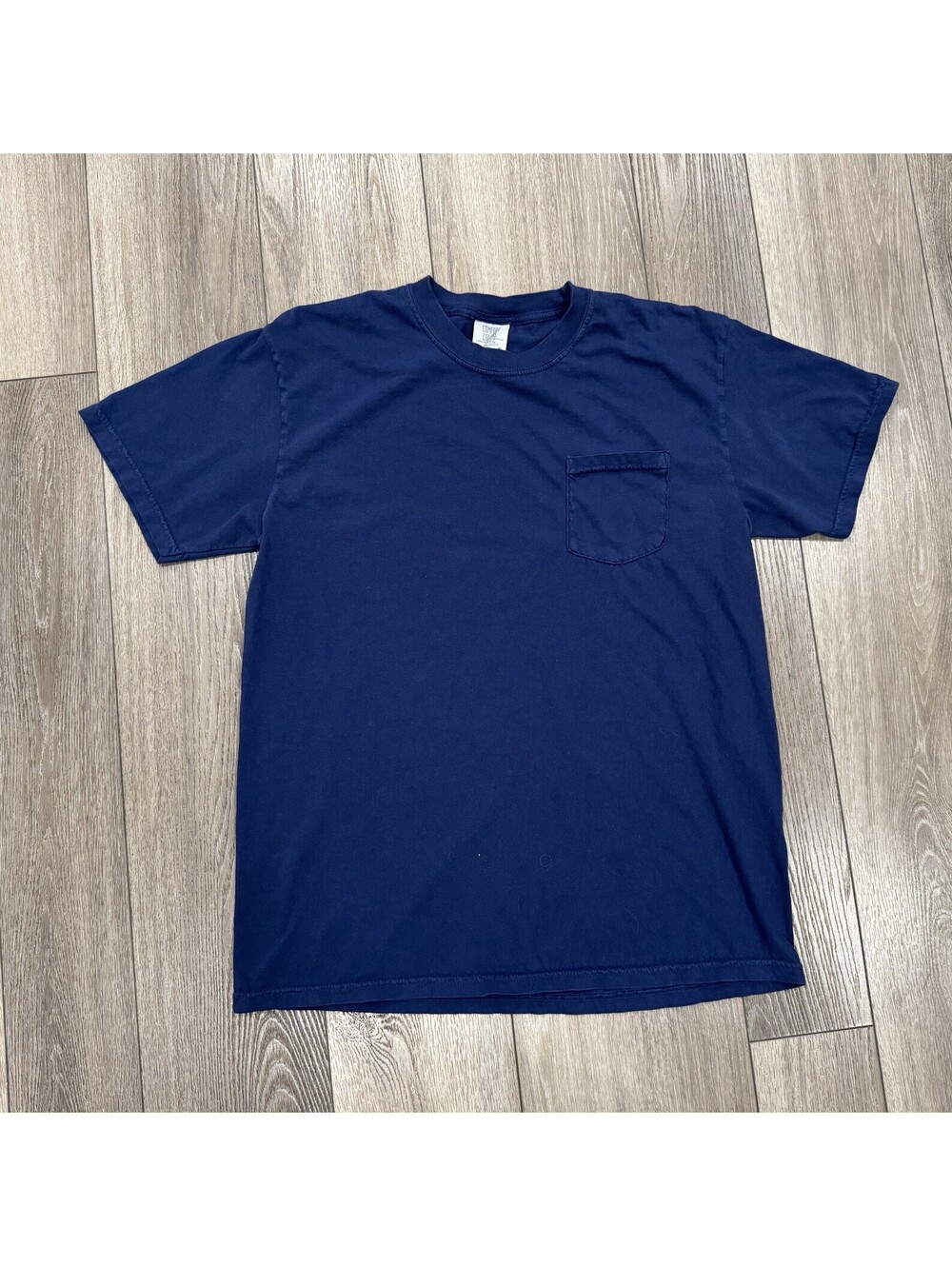 Comfort Colors Blue Short Sleeve Shirt w/Pocket Size Large